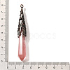 Cherry Quartz Glass Pointed Big Pendants G-P560-02R-07-3