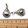 Natural Zebra Jasper Pendants G-Q158-05P-02-3