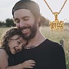 Word Daddy's Little Girl Pendant Necklace JN1040A-7