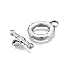 Non-Tarnish 201 Stainless Steel Toggle Clasps STAS-N099-21-3