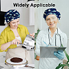 Cotton Adjustable Printed Bouffant Hats Working Caps for Women Men AJEW-WH0677-004-7