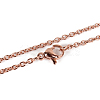 304 Stainless Steel Cable Chain Necklace Making STAS-P045-01-4