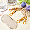 3Pcs 2 Styles PU Leather & Iron Oval Bottom FIND-PH0003-54-2