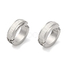 Non-Tarnish Frosted 304 Stainless Steel Non Piercing Earrings EJEW-M001-07B-P-1