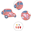 DIY Cars Diamond Painting Keychains Kits DIY-WH0182-16-4