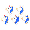 Alloy Enamel Pendants ENAM-R059-07A-RS-1