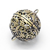 Brass Rack Plating Cage Pendants KK-F722-53AB-RS-2