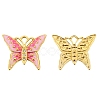Golden Stainless Steel with Enamel and Glass Pendants PW-WG53205-03-1