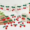 30Pcs Wool Felt Cherry Balls AJEW-FH0007-72-4