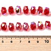 Transparent Electroplate Glass Beads Strands EGLA-P062-01A-HR06-3