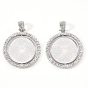 Alloy Pendant Cabochon Settings Y-PALLOY-S107-005P-RS-1
