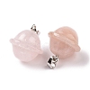 Natural Rose Quartz Pendants G-B041-01P-07-2