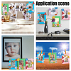 32Pcs Rectangle Wool Felt Frame Newborn Growth Milestone Blanket Photo Props Photo Frame DIY-CA0004-52-6