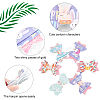4 Sets 2 Style Baby Girl Hair Bowknot with Bunny Alligator Hair Clips Set MRMJ-GL0001-04-4