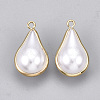 ABS Plastic Imitation Pearl Charms KK-S348-230C-2