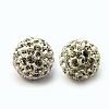 Polymer Clay Rhinestone Beads RB-C1438-14mm-A01-1