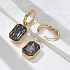Ion Plating(IP) 304 Stainless Steel Hoop Earring Hand Polished EJEW-C017-06G-02-3