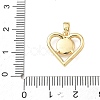 Brass Micro Pave Clear Cubic Zirconia Pendants RE-CBAB606-01G-3