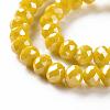 Electroplate Glass Beads Strands EGLA-A034-P8mm-A07-2