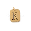 304 Stainless Steel Charms LS-STAS-R001-01G-K-1