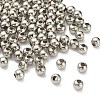 Tarnish Resistant 304 Stainless Steel Hollow Round Seamed Beads STAS-R032-3mm-1