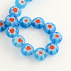 Handmade Millefiori Glass Bead Strands LK-R006-15D-2