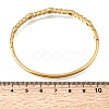304 Stainless Steel Pave Clear Cubic Zirconia Teardrop Hinged Cuff Bangles for Women SA-CBAF851-06G-5