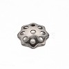 Tarnish Resistant Multi-Petal Flower 304 Stainless Steel Bead Caps STAS-E103-12B-1