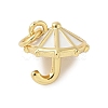 Brass Enamel Charms KK-C110-30G-01-1