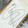 1.5mm Rack Plating Brass Box Chain Adjustable Slider Necklaces for Women Men MAK-L044-05P-3