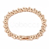 Brass Link Chain Bracelets for Women Men BJEW-P324-01A-KCG-1