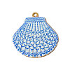 304 Stainless Steel Enamel Pendants STAS-OY005-30G-3