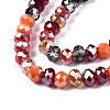 Electroplate Glass Beads Strands EGLA-N002-12F-3