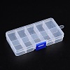 Plastic Clear Beads Display Storage Case Box X-C006Y-2