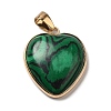 Natural Malachite Pendants G-K335-04G-11-2