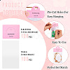 100Pcs Rectangle Clear Polypropylene Cellophane Bags CDIS-TA0001-40A-4