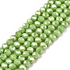 Electroplate Glass Beads Strands EGLA-A044-P3mm-B30-1