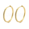 Ion Plating(IP) 304 Stainless Steel Micro Pave Clear Cubic Zirconia Huggie Hoop Earrings EJEW-C096-01H-G-1