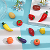 24Pcs 12 Style EPMC Resin Mini Imitation Vegetables Decoration MIMO-FG0001-01-5