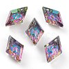 Embossed Glass Rhinestone Pendants GLAA-J101-04A-001VO-1