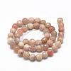 Natural Sunstone Beads Strands G-R447-8mm-02-2