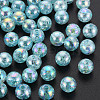 Transparent Crackle Acrylic Beads MACR-S373-66-L03-1
