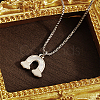Non-Tarnish 304 Stainless Steel Pendant Necklace GF6823-1-2