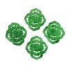 Natural Myanmar Jade Dyed Connector Charms G-Z162-09-1