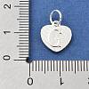 925 Sterling Silver Heart with Capital Letter Charms STER-S009-13G-S-3