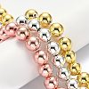 Electroplate Non-magnetic Synthetic Hematite Beads Strands G-L485-01E-M-4