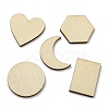 100Pcs Unfinished Wood Pendants WOOD-XCP0001-90-1