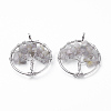 Natural Labradorite Pendants X-G-E419-16P-1