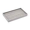 6-Slot Rectangle Velvet Wedding Ring Storage Display Trays AJEW-WH0471-129A-01-2