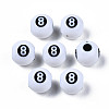 Opaque Acrylic Beads X-MACR-S272-66-4